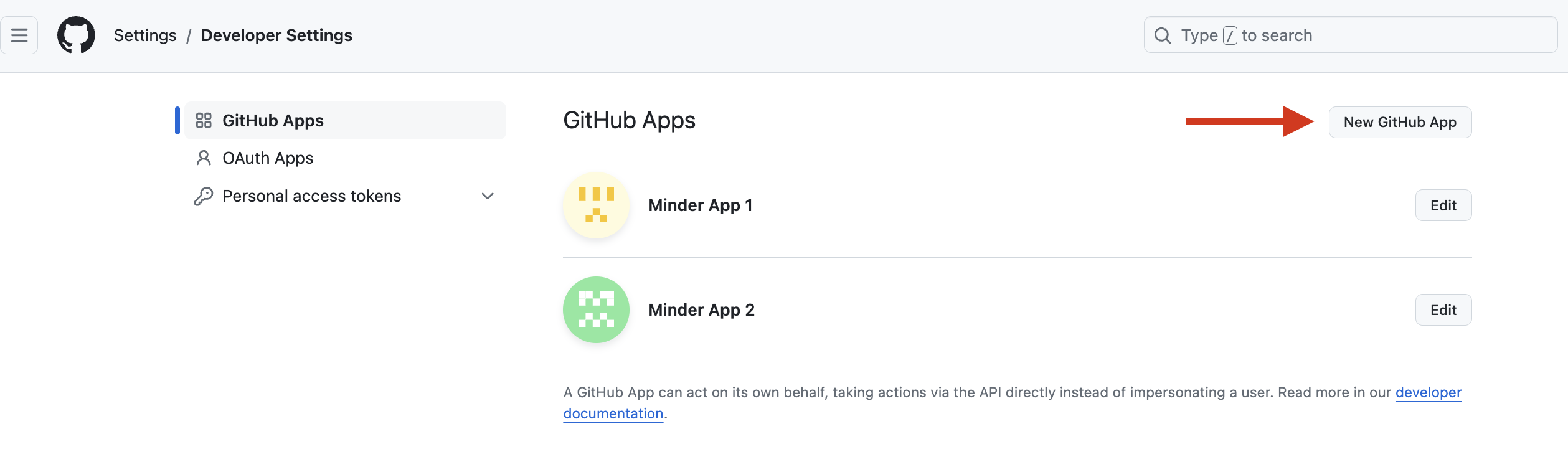 Adding a new GitHub App